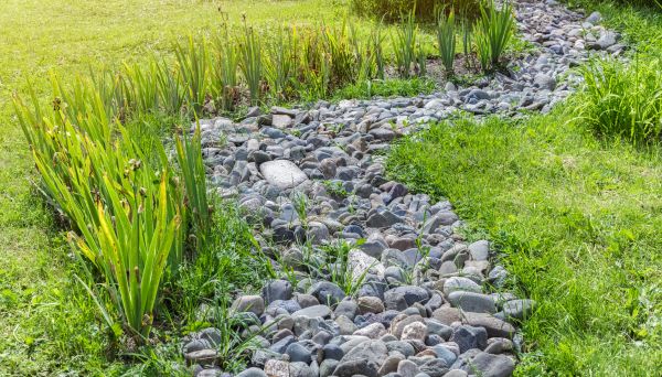 River Rock Garden Installation in Asheville